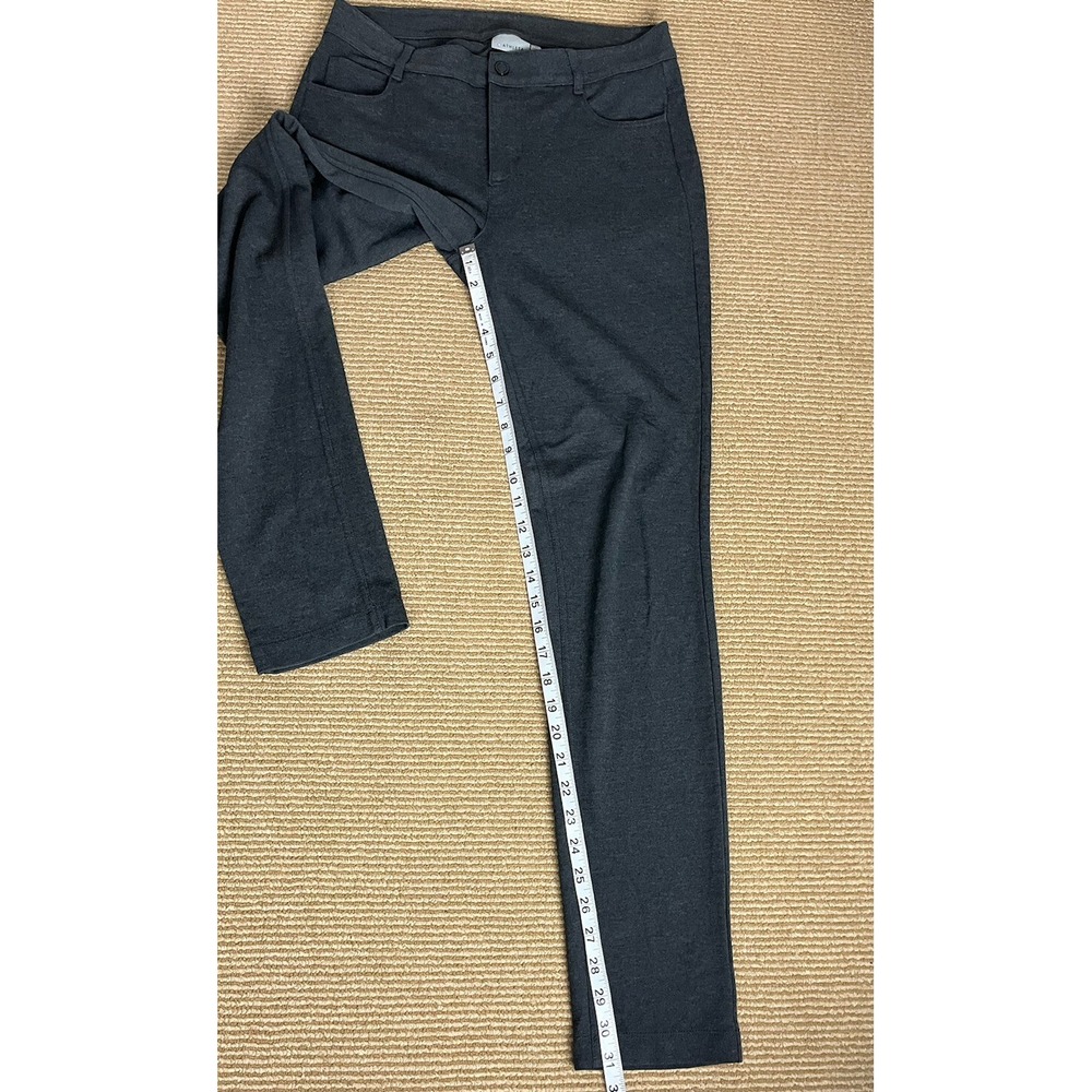 Athleta‎ Women's Avenue Ponte Skinny Pants Size 8 Dark Gray Stretch Pockets - Picture 6 of 10